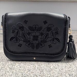 Kate Spade Madison Avenue Embroidered Woodcrest Lane Large Pree Crossbody